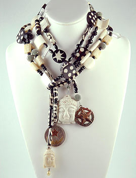 Sharyn Wolf African Bead Necklace